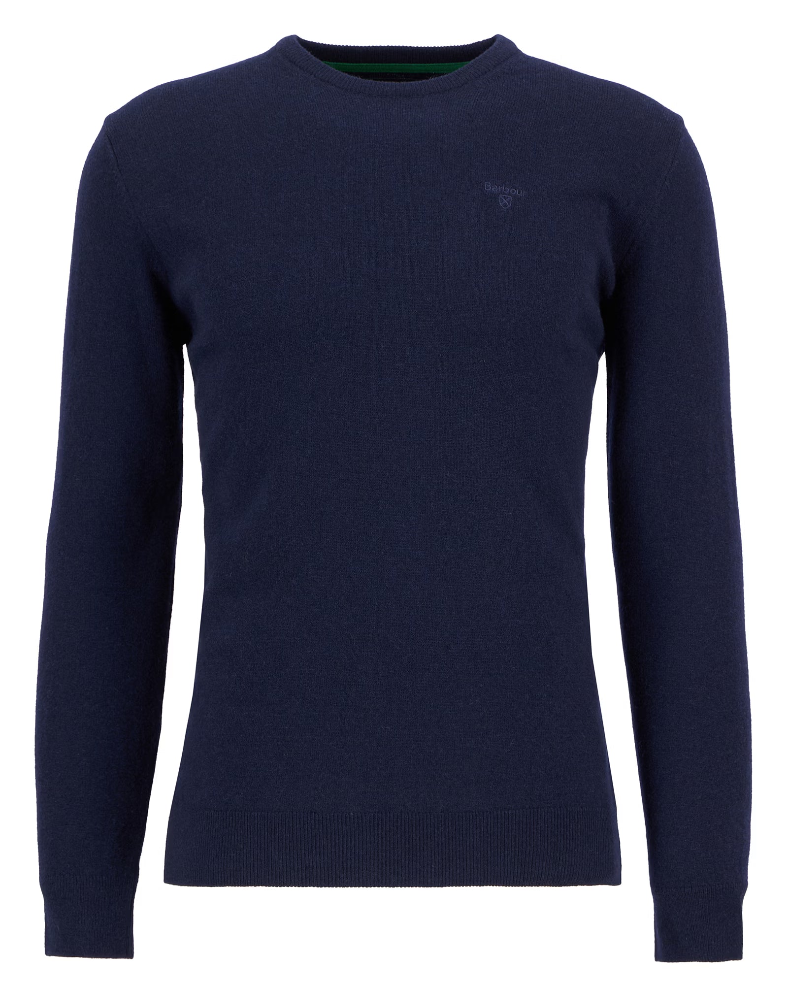 Barbour Essential Lambswool Crew Neck #Colour_Navy