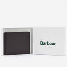 Barbour Dark Brown Barbour Amble Leather Billfold wallet #Colour_Dark Brown