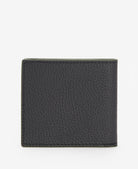 Barbour Black Grain Leather Billfold Wallet #Colour_Black