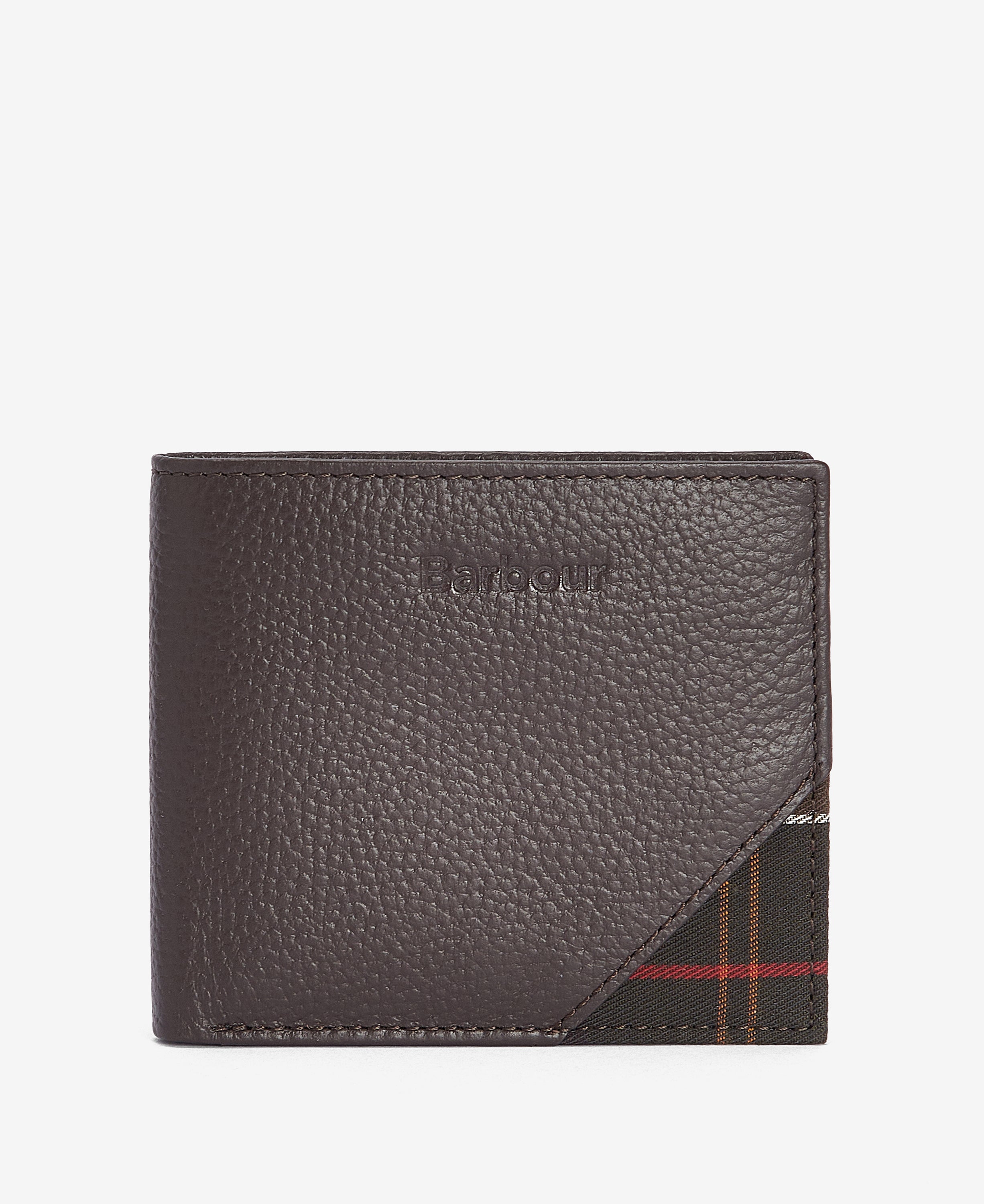 Barbour Chocolate Tarbert Leather Wallet #Colour_Chocolate