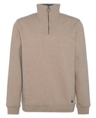 Barbour Stone Marl Nelson Half-Zip Sweatshirt #Colour_Stone Marl
