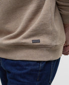 Barbour Stone Marl Nelson Half-Zip Sweatshirt #Colour_Stone Marl