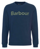 Barbour Navy Pique Applique Crew Sweatshirt #Colour_Navy