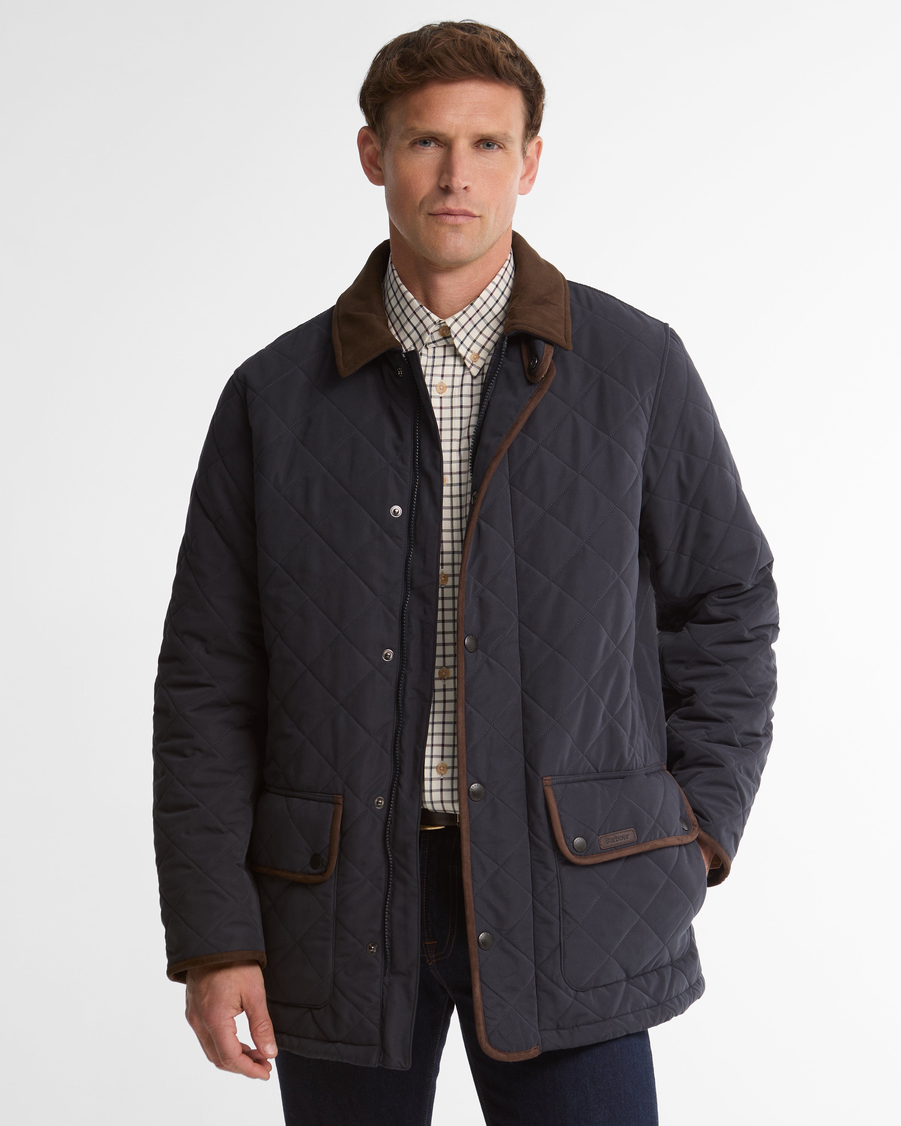 Barbour Thursby Polarquilt Jacket #Colour_Dark Navy