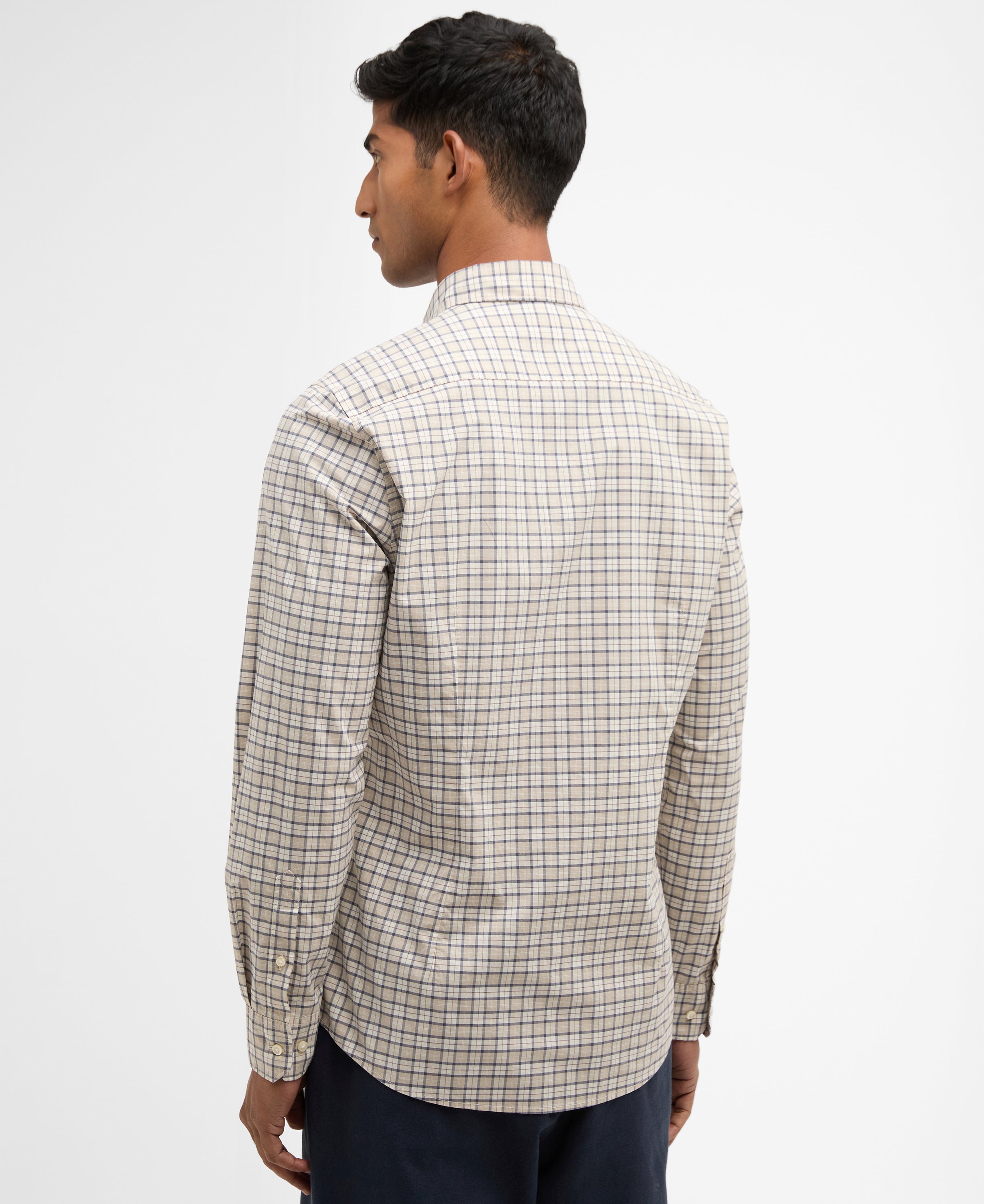 Barbour Oban Mist Tartan Lomond Tailored Tartan Shirt #Colour_Oban Mist Tartan