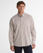 Barbour Preston Regular Tattersall Shirt #Colour_Dark Bordeaux