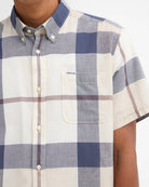 Barbour Oban Mist Tartan Douglas SS Tailored Shirt #Colour_Oban Mist Tartan