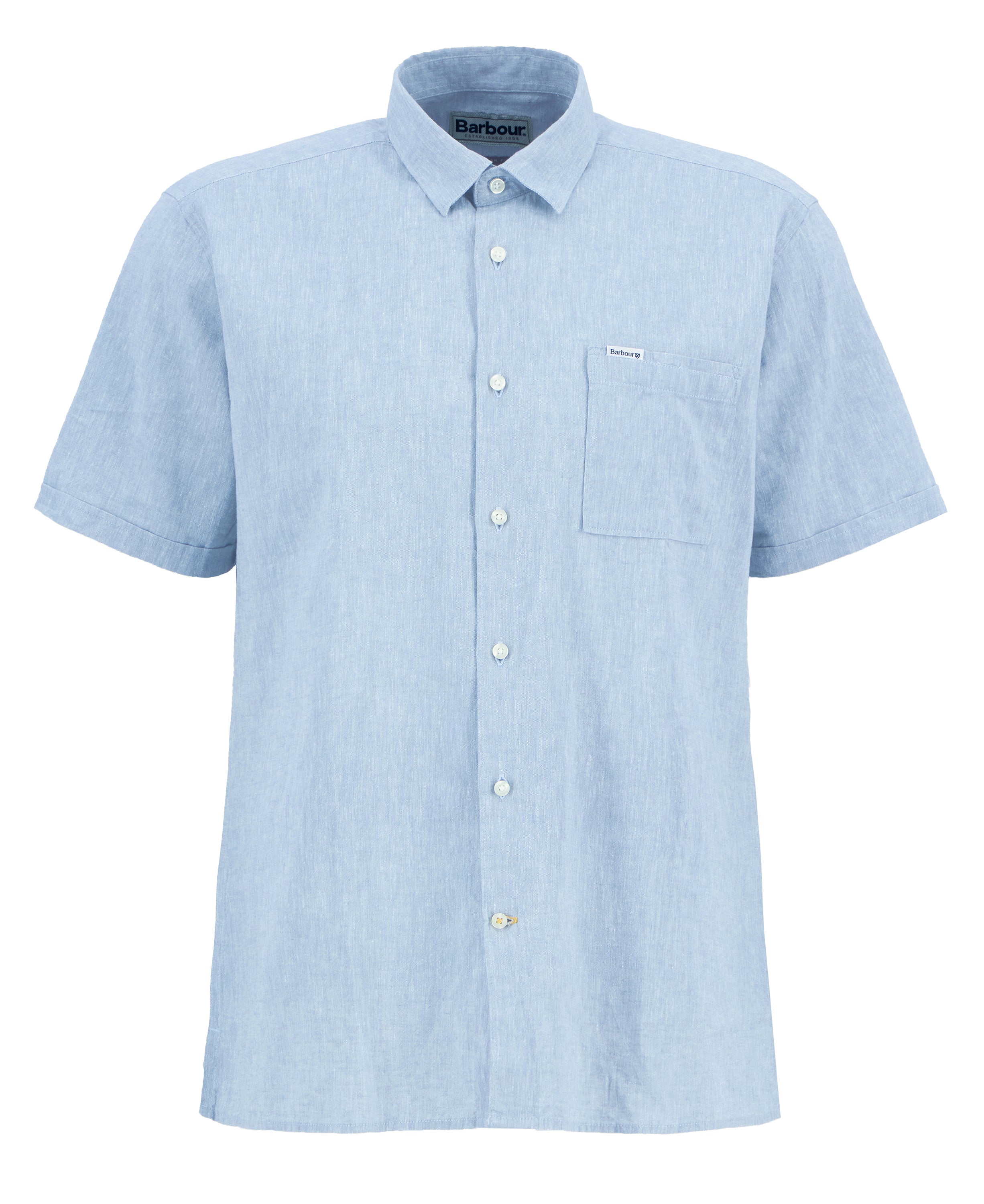 Barbour Lead Nelson SS Summer Fit Shirt #Colour_Lead