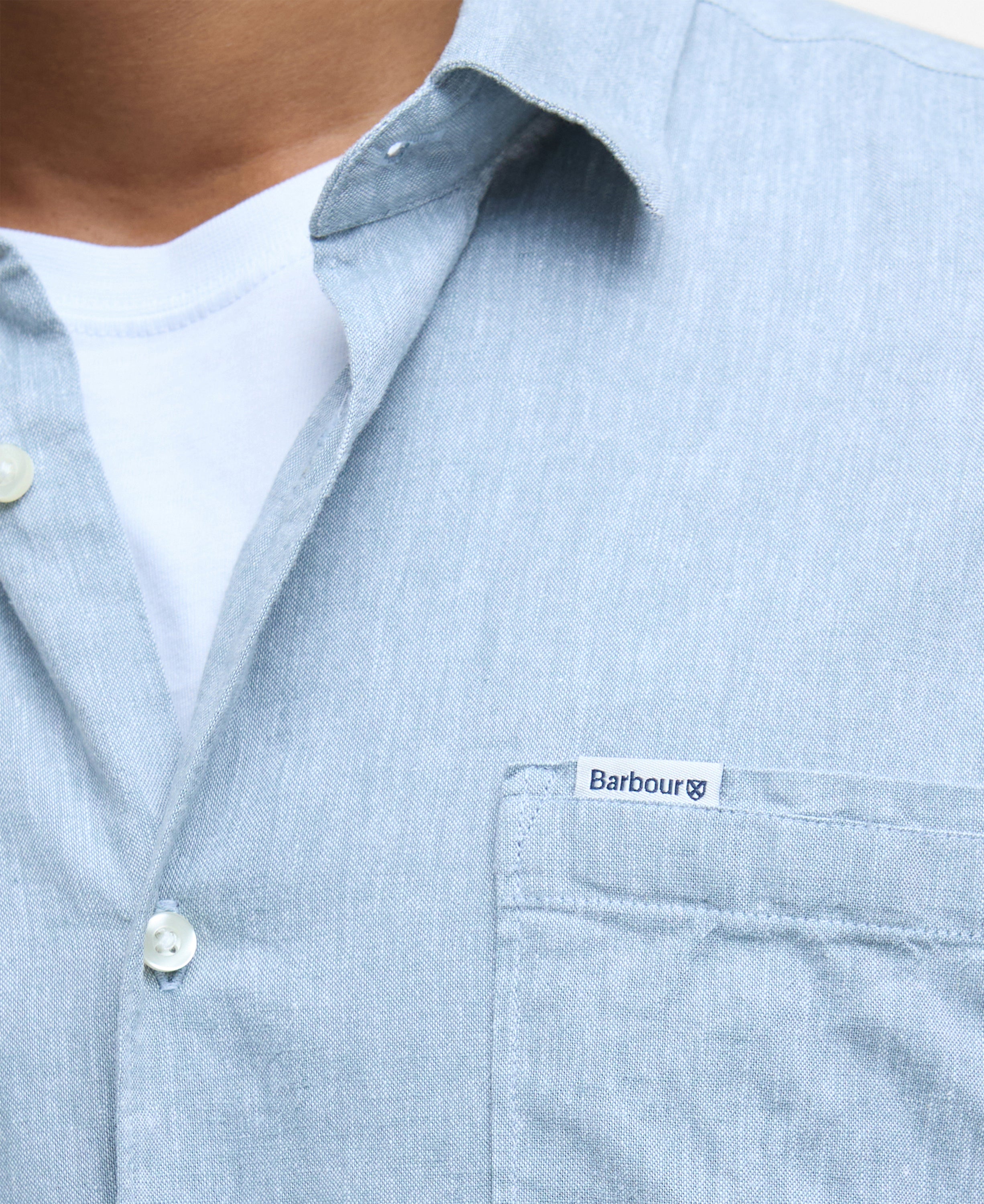 Barbour Lead Nelson SS Summer Fit Shirt #Colour_Lead