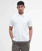 Barbour White Nelson SS Summer Fit Shirt #Colour_White