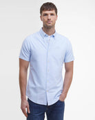 Barbour Sky Blue Striped Oxtown SS Tailored Shirt #Colour_Sky Blue