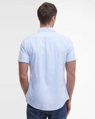 Barbour Sky Blue Striped Oxtown SS Tailored Shirt #Colour_Sky Blue