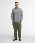 Barbour Navy Linton Tailored Shirt #Colour_Navy
