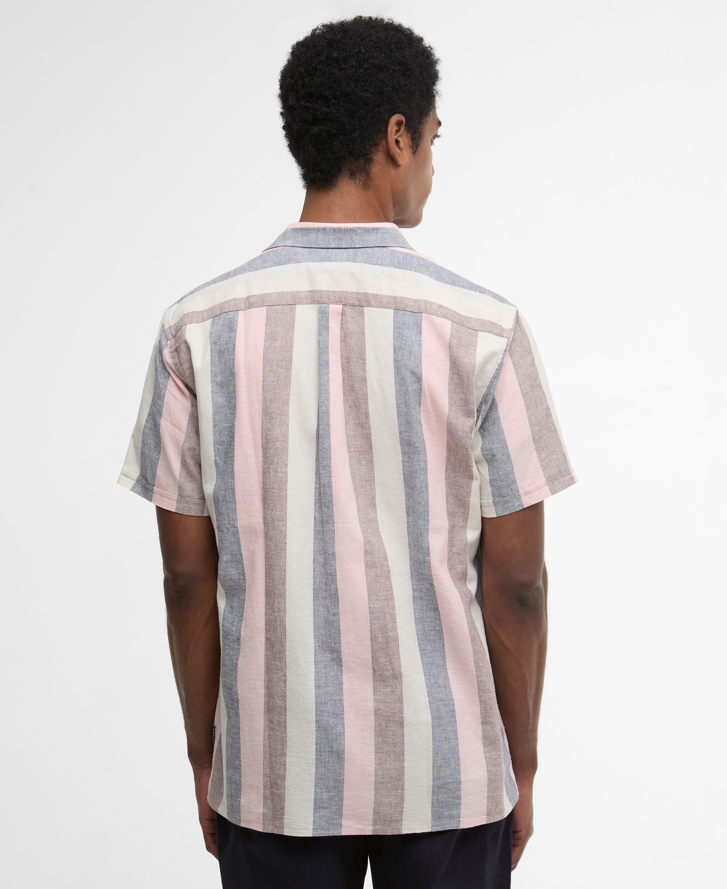 Barbour Pink Portwell Summer Fit Shirt #Colour_Pink