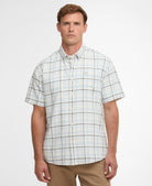 Barbour Heritage Blue Glover SS Linen Blend Regular Shirt #Colour_Heritage Blue