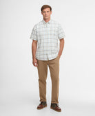 Barbour Heritage Blue Glover SS Linen Blend Regular Shirt #Colour_Heritage Blue
