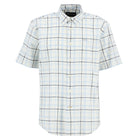 Barbour Heritage Blue Glover SS Linen Blend Regular Shirt #Colour_Heritage Blue