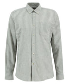 Barbour Bleached Olive Nelson Striped LS Tailored Shirt #Colour_Bleached Olive