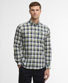 Barbour Olive Harwood Gingham Tailored Shirt #Colour_Olive