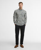Barbour Olive Harwood Gingham Tailored Shirt #Colour_Olive