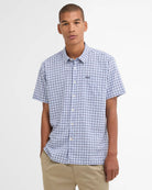 Barbour Blue Nelson Gingham LS Tailored Shirt #Colour_Blue