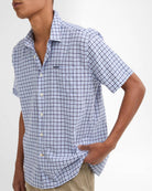 Barbour Blue Nelson Gingham LS Tailored Shirt #Colour_Blue