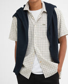 Barbour Stone Nelson Gingham Summer Fit Shirt #Colour_Stone