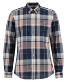 Barbour Navy Newbridge Checked Tailored Shirt #Colour_Navy