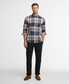 Barbour Navy Newbridge Checked Tailored Shirt #Colour_Navy