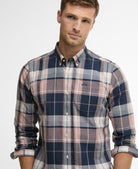 Barbour Navy Newbridge Checked Tailored Shirt #Colour_Navy