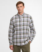 Barbour Olive Hunwick Regular Shirt #Colour_Olive