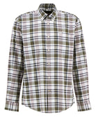 Barbour Olive Hunwick Regular Shirt #Colour_Olive