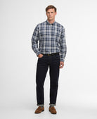 Barbour Navy Witton Checked Regular Shirt #Colour_Navy
