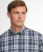 Barbour Navy Witton Checked Regular Shirt #Colour_Navy
