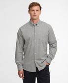 Barbour Olive Gingham Aukside Regular Shirt #Colour_Olive