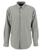 Barbour Olive Gingham Aukside Regular Shirt #Colour_Olive
