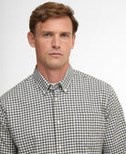 Barbour Pink Gingham Aukside Regular Shirt #Colour_Pink