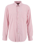 Barbour Pink Gingham Aukside Regular Shirt #Colour_Pink