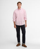 Barbour Pink Gingham Aukside Regular Shirt #Colour_Pink