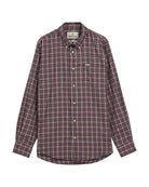 Barbour Dishford Thermo Weave Regular Fit Shirt #Colour_Dark Bordeaux
