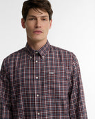 Barbour Dishford Thermo Weave Regular Fit Shirt #Colour_Dark Bordeaux