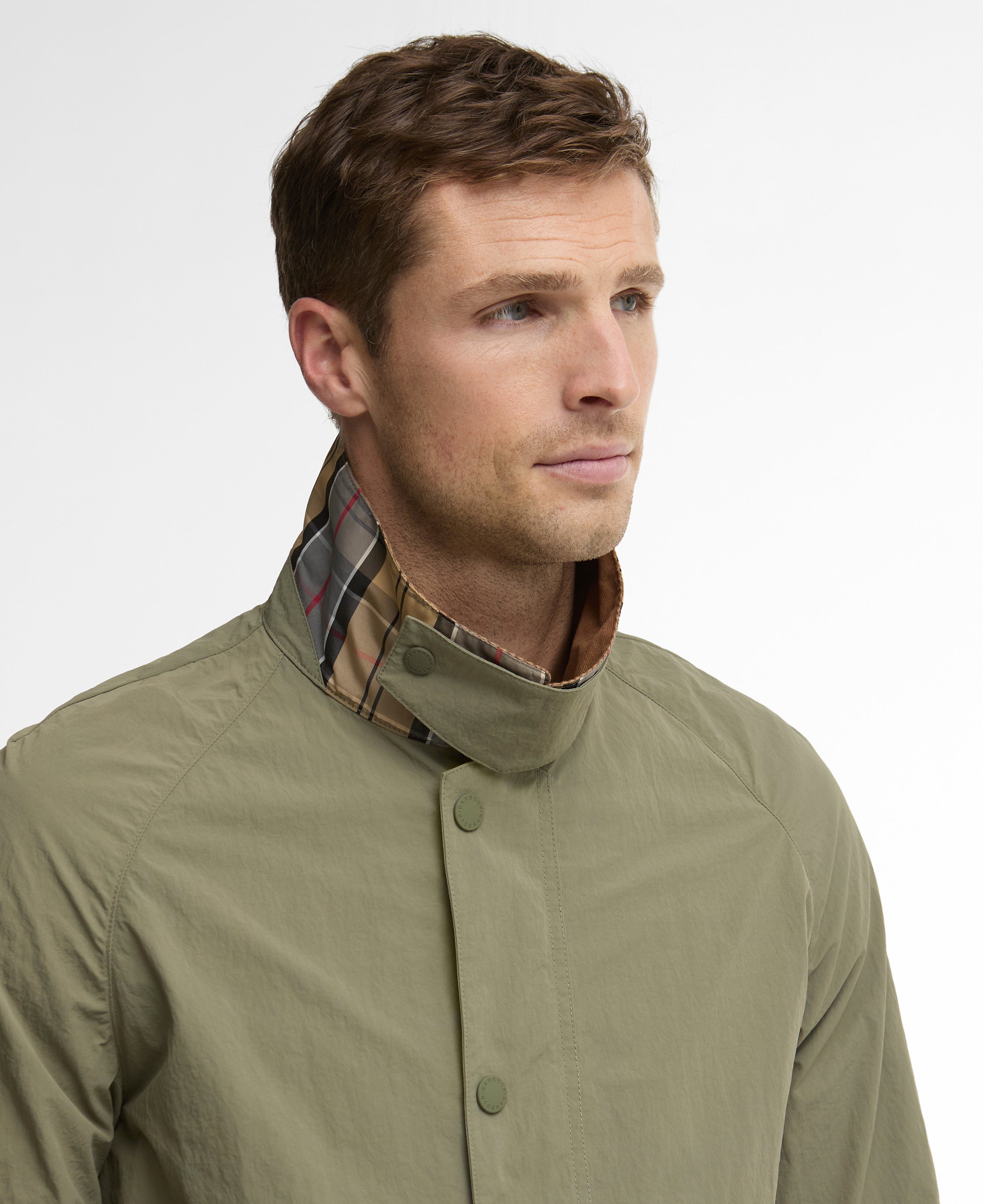 Barbour Dusty Olive Tracker Showerproof Jacket #Colour_Dusty Olive