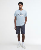 Barbour Washed Navy Smart Chino Short #Colour_Washed Navy