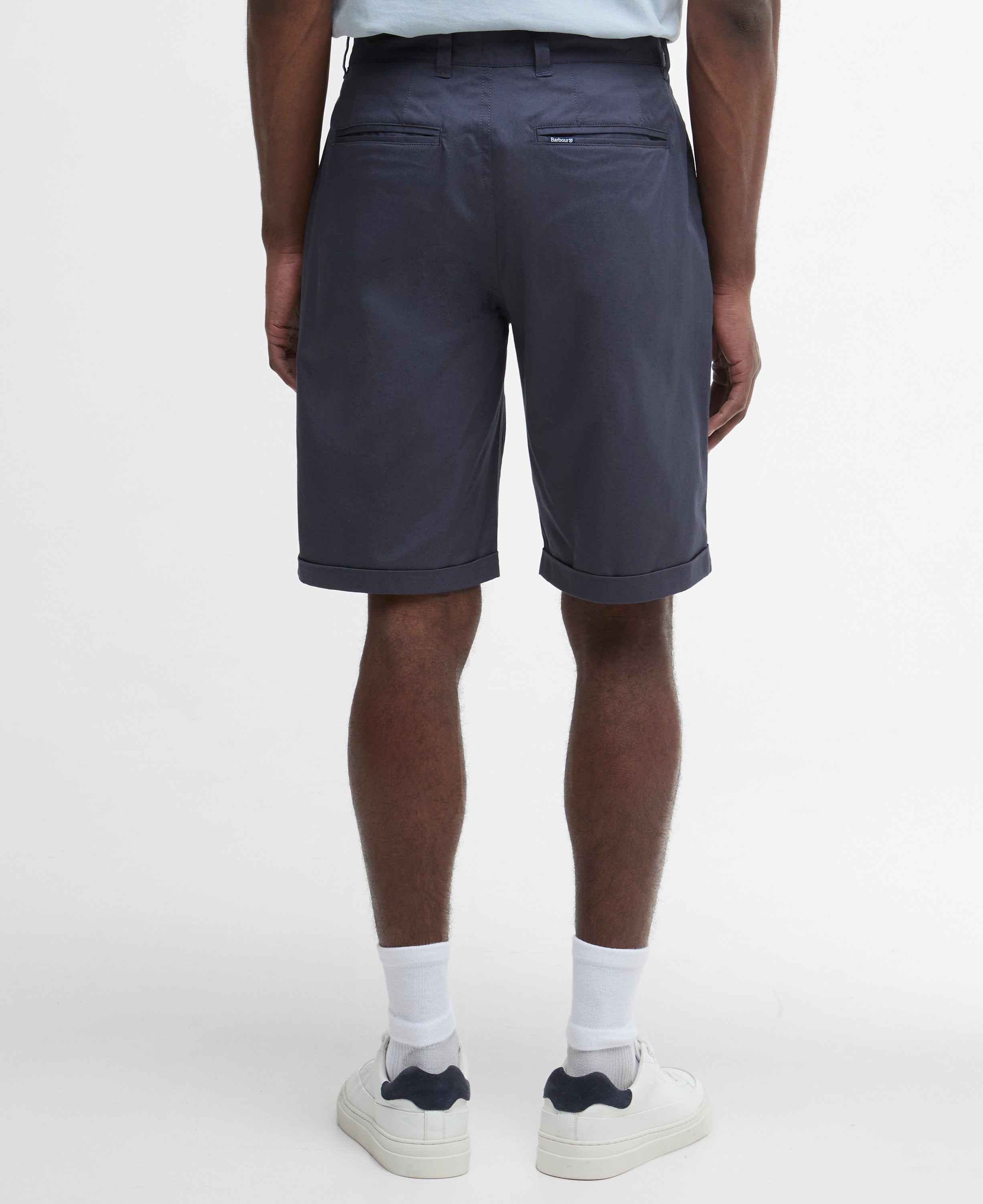 Barbour Washed Navy Smart Chino Short #Colour_Washed Navy