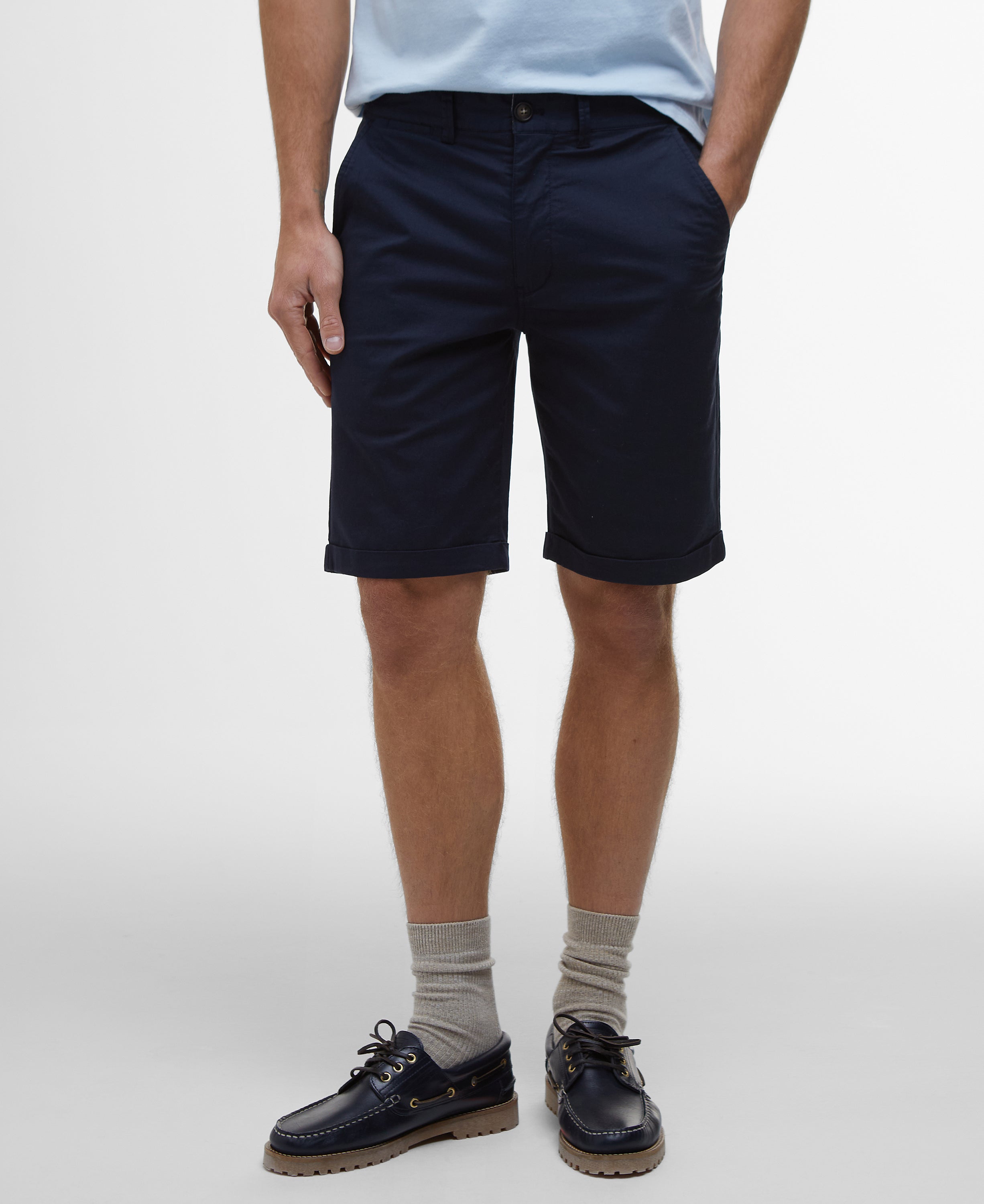 Barbour Navy Smart Chino Short #Colour_Navy