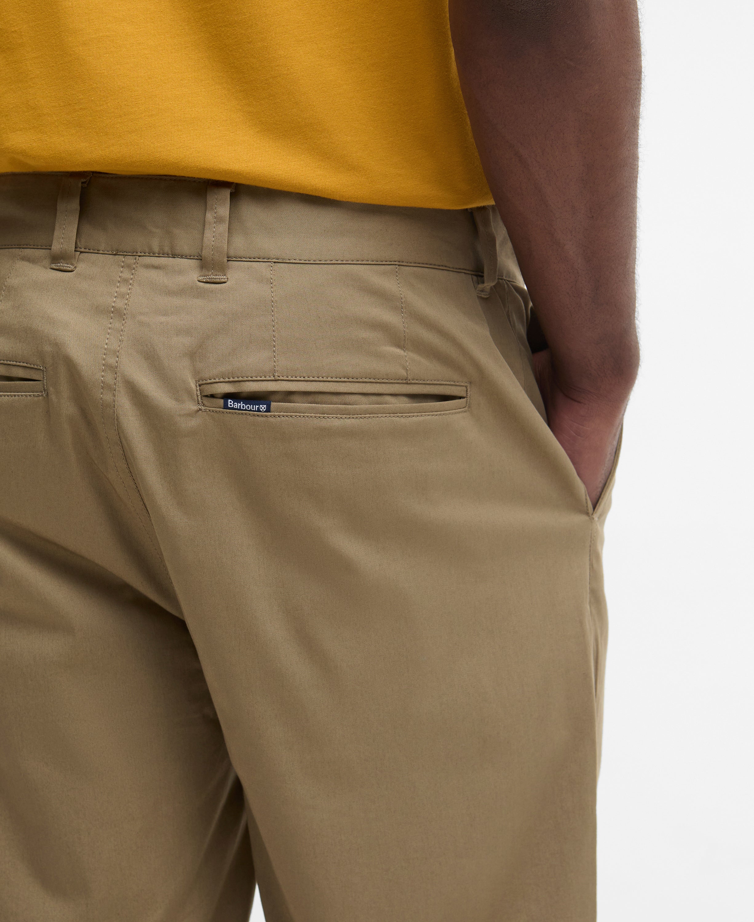 Barbour Grey Olive Smart Chino Short #Colour_Grey Olive