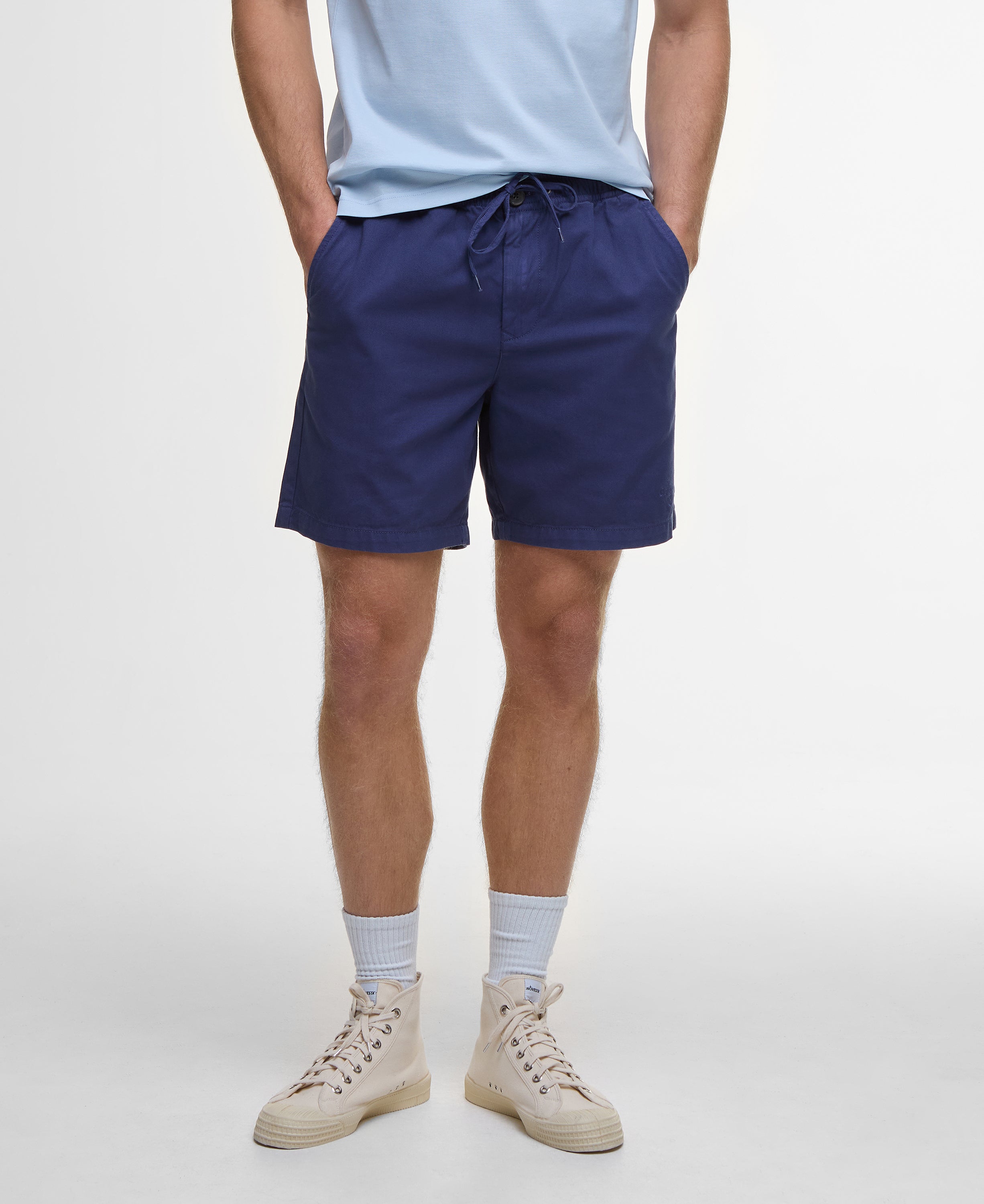 Barbour Washed Oxford Relaxed Short #Colour_Oceana