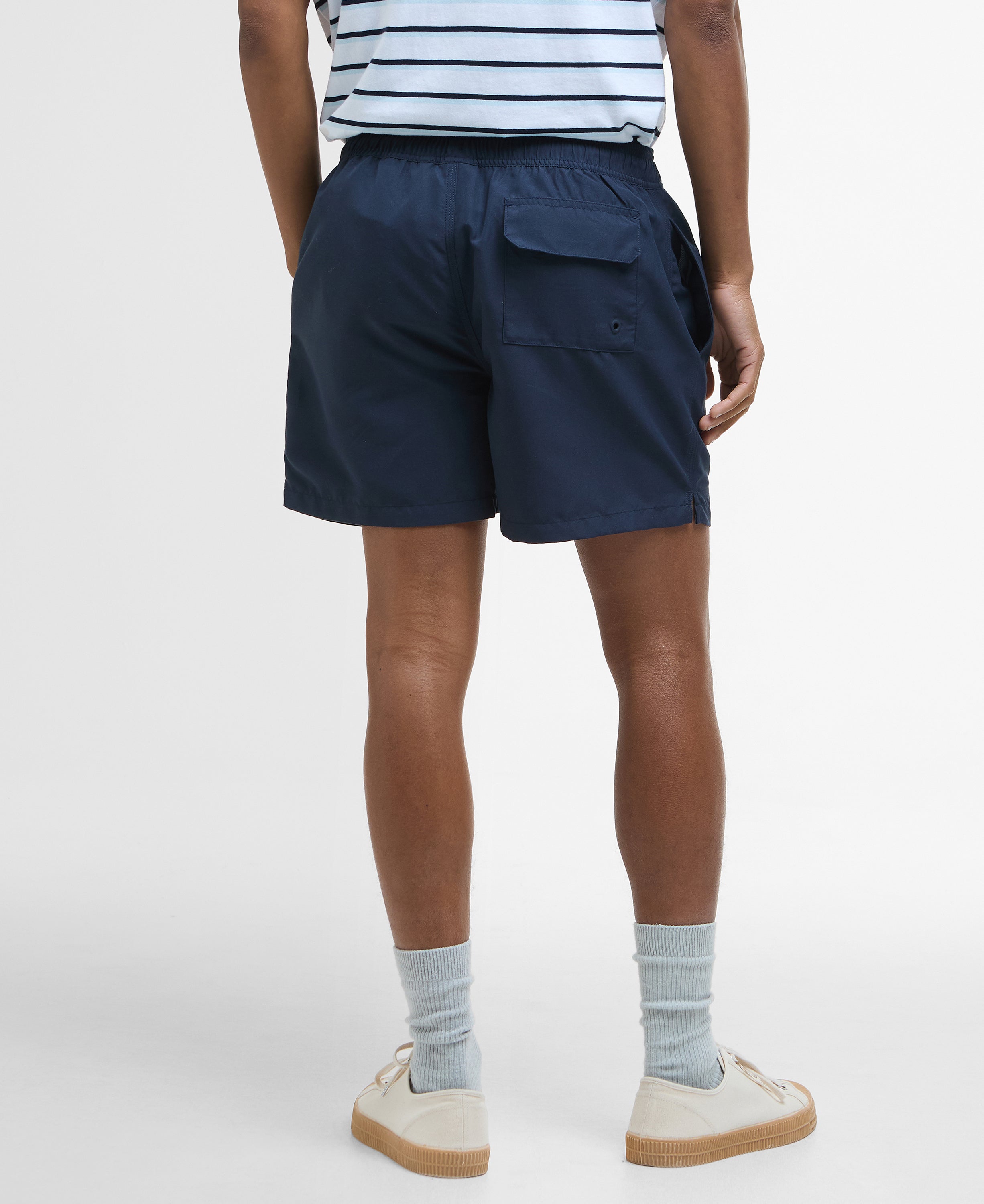 Barbour Navy Staple Logo 5" Swim Short #Colour_Navy