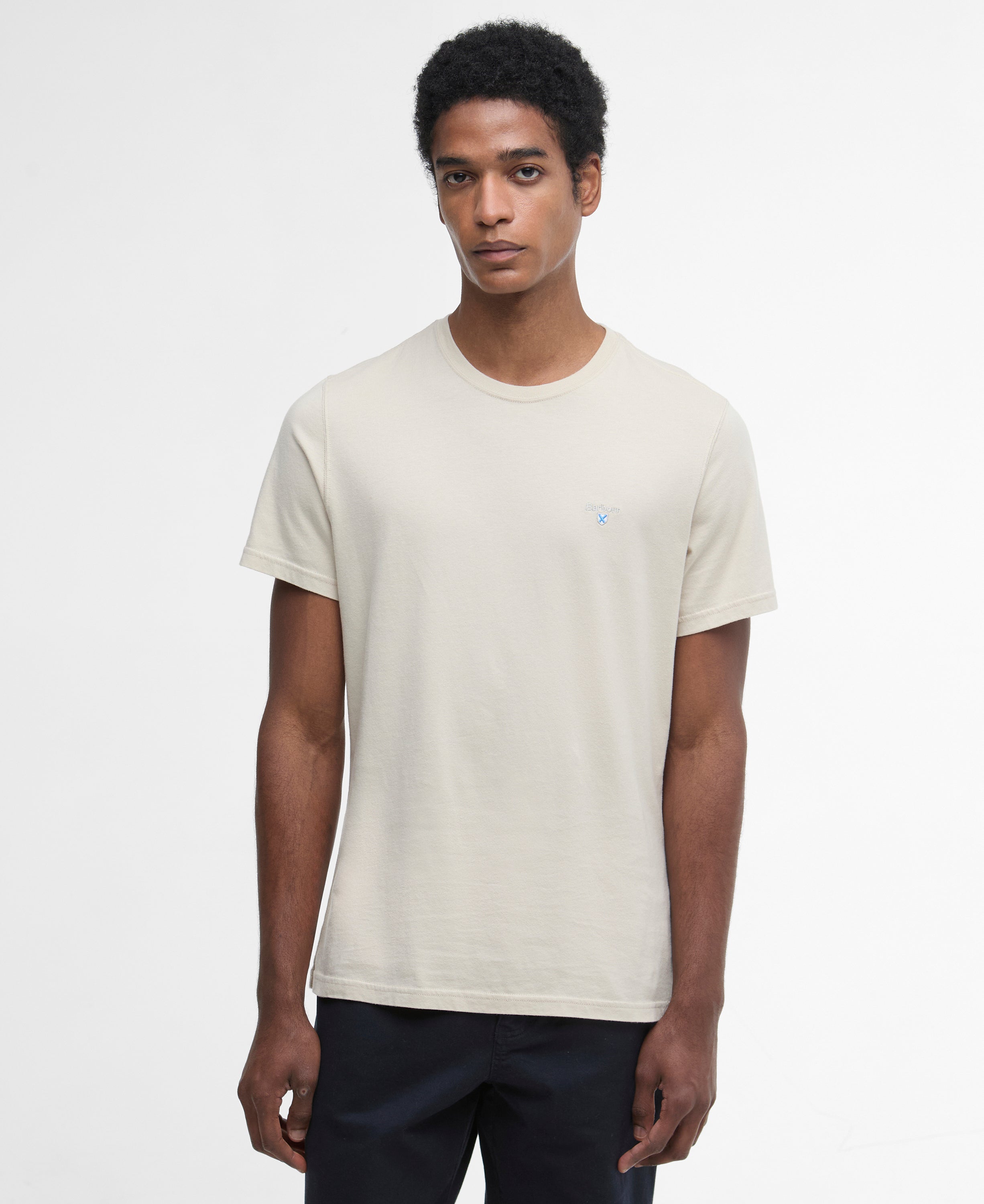 Barbour Mist Tartan Sports T-Shirt #Colour_Mist