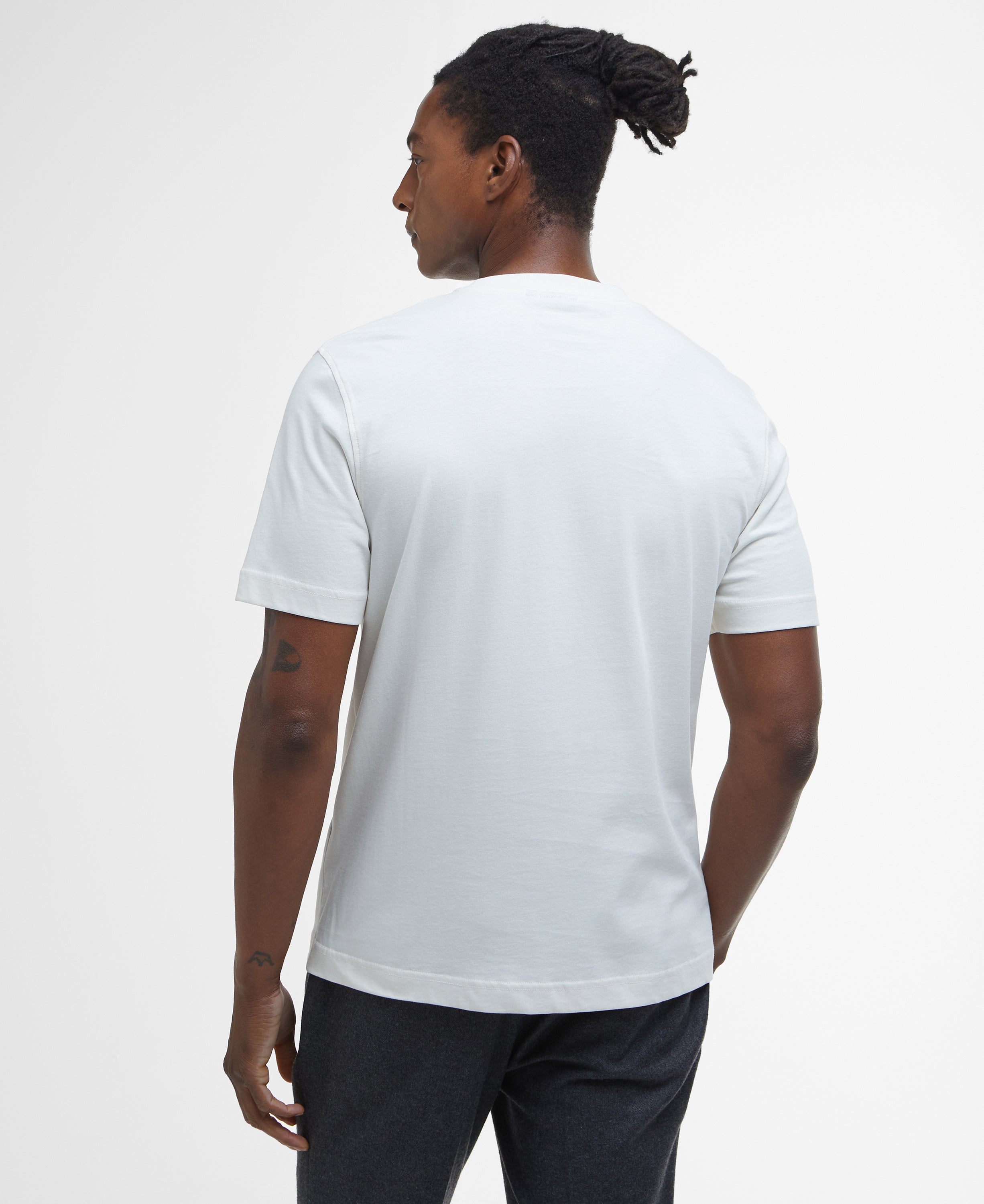 Barbour Antique White Logo Relaxed T-Shirt #Colour_Antique White
